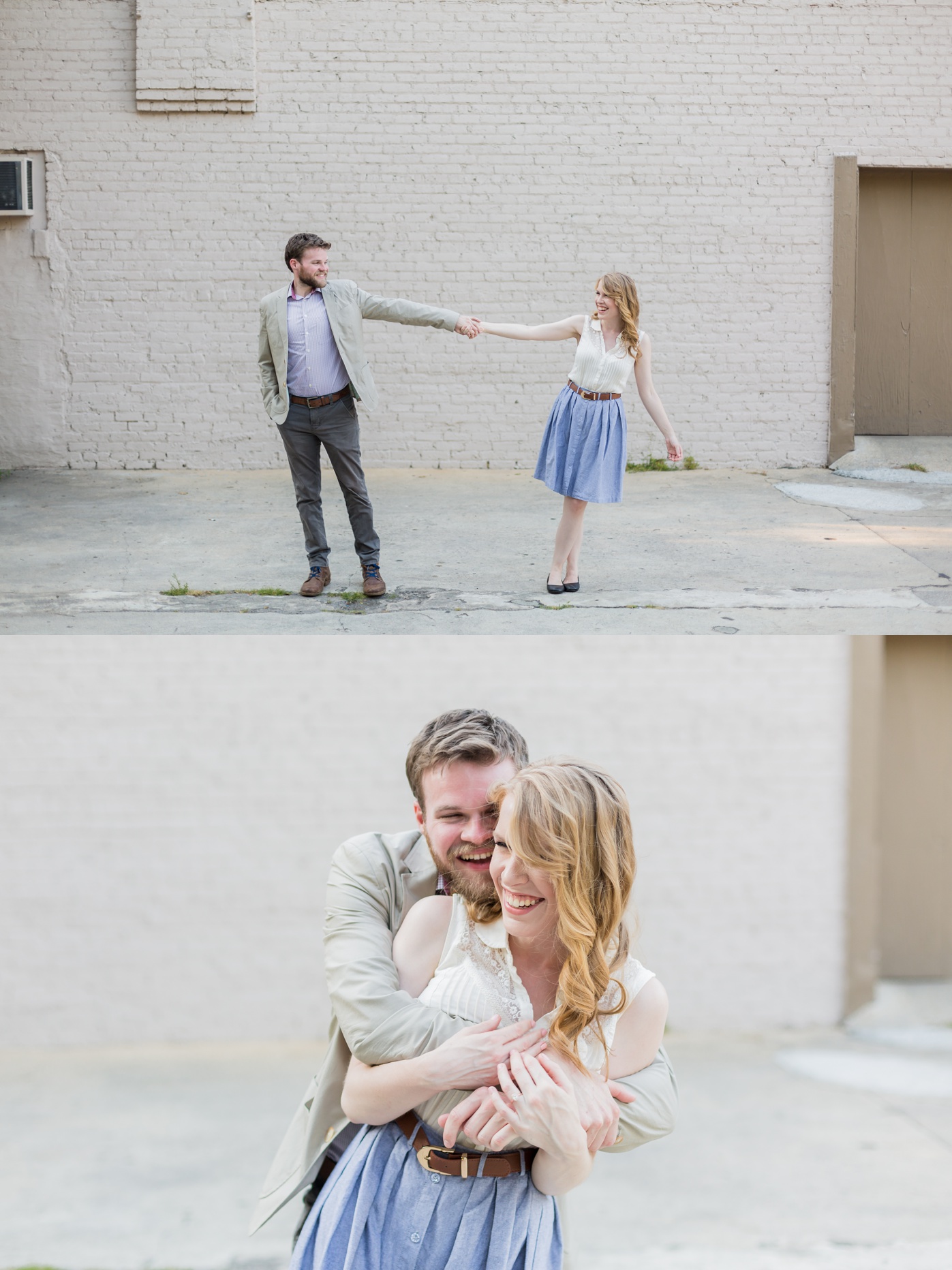 downtown raleigh engagement session
