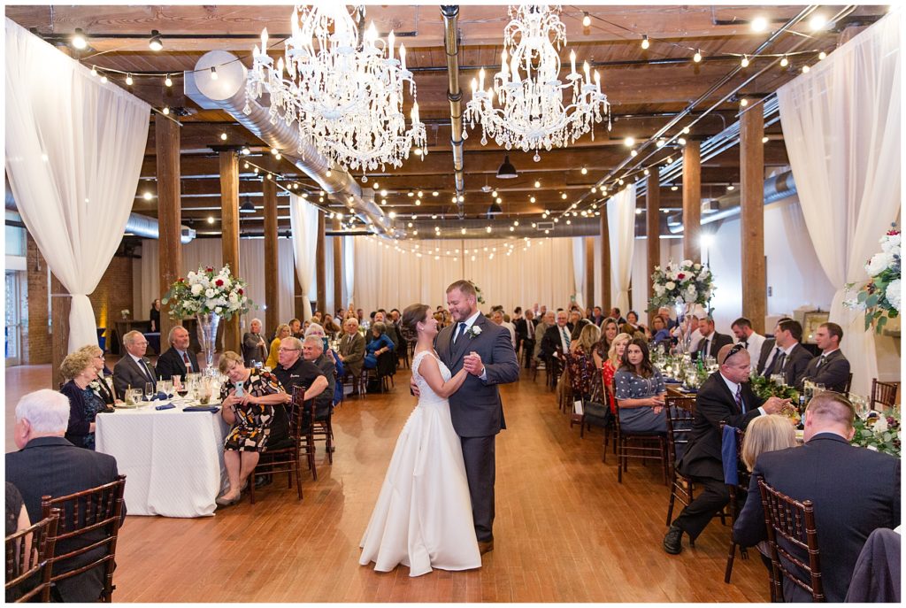 First dance bride and groom at The Cloth Mill