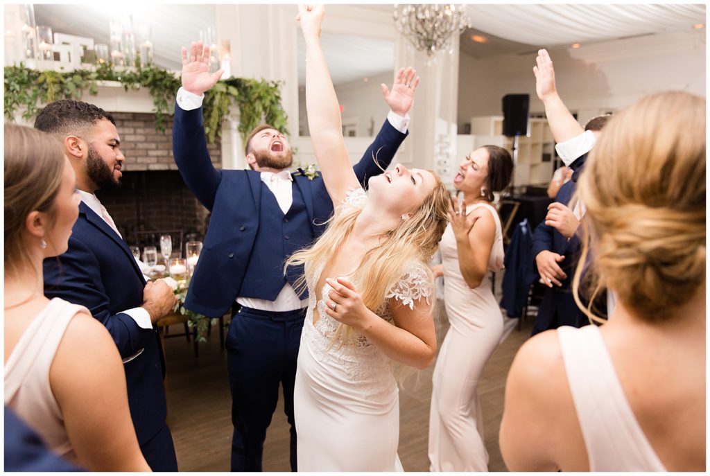 wedding dancing at reception 