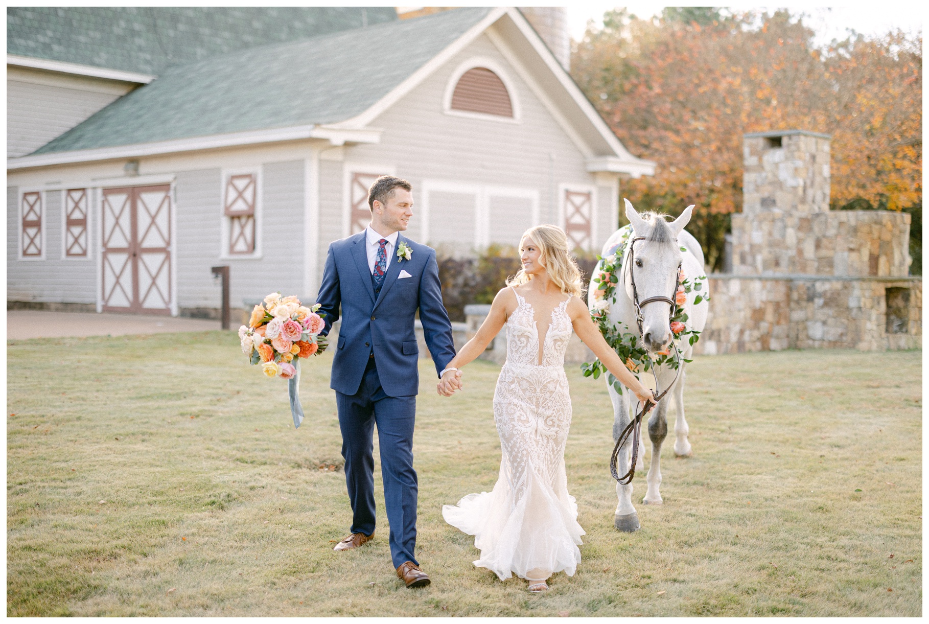 historic wakefield barn wedding photo